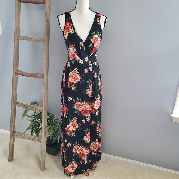 Minette Sleeveless Floral Maxi Sundress Size M - Picture 1 of 9